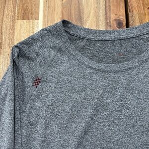 Rhône Men’s long sleeve, L, heather grey